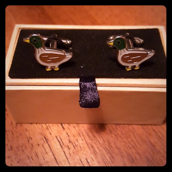Curated Basics Mallard Duck Cuff Links - Picture 1 of 3
